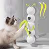 Pet Intelligent Interactive Cat Toy with Replaceable Prey Tail Suitable for Automatic Swing Durability In Multi Cats Households