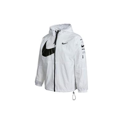 Спортивная одежда Swoosh Color-Block Тканая куртка с капюшоном Мужская верхняя одежда Белый DJ8038-100