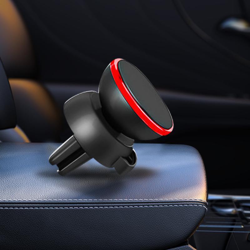 Магнитный держатель телефона на решетку воздуховода автомобиля на 360° - универсальное многофункциональное крепление-клипса
