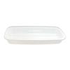 Jinmei Box King Rectangular Disposable Food Containers with Lids, 2200ml (80 Sets)