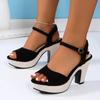Fashion Women Comfortable Heeled Sandals Women Platform Fish Fashion Shoes Summer High Heels Sandals 2025 New Trend Shoes for Women