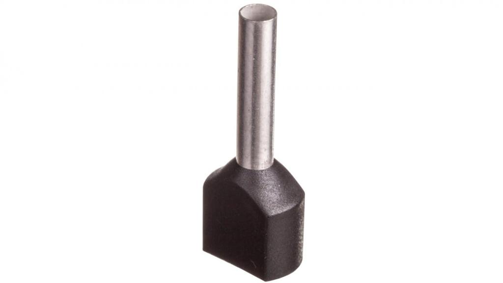 Końcówka Tulejkowa Izolowana Tid 2X1,5Mm2/12Mm Czarna Cynowana Tid2X1,5L12X500 /500Szt./