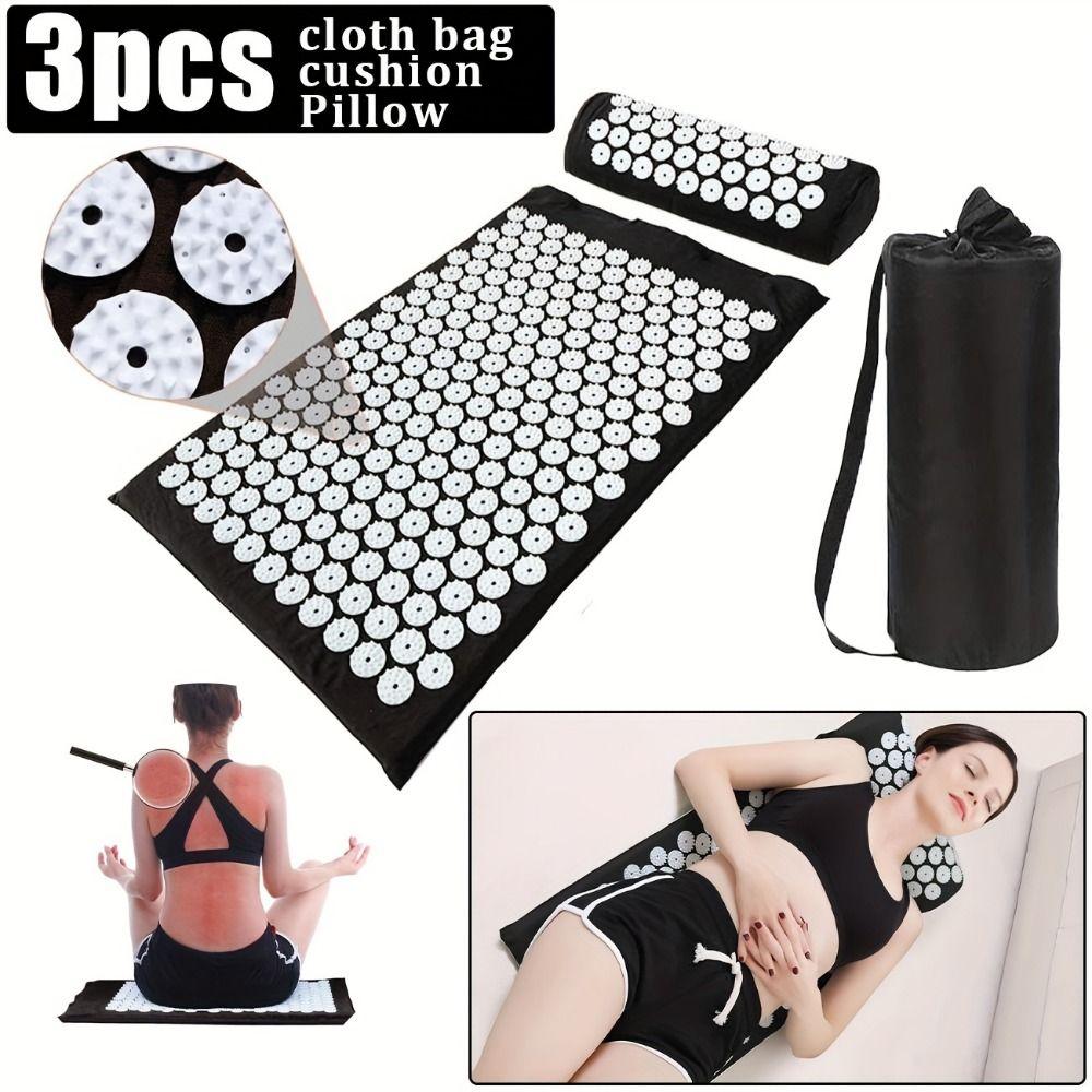 Pillow Set Acupressure Massage Mat and Pillow Non-Slip Acupressure Yoga Mat Pilates