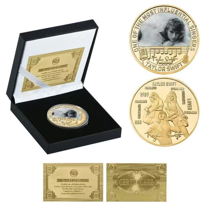 Commemorative coins, gold banknotes, commemorative banknotes, die cast metal coins, badges, gifts, celebrity merchandise
