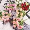 1 БУКЕТ/10 Голов Романтичные Искусственные Розы, Ароматный Букет Наложницы Свадьба DIY Вечеринка Домашнее Украшение