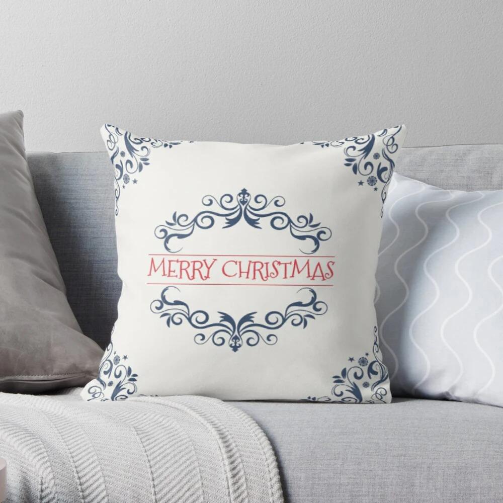 Merry Christmas Snowman Decoration Home Pillowcase Cushion Cover xcm Autumn Nordic xcm Modern Living Room Sofa Bed