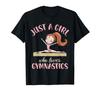 Футболка Girl Who Loves Gymnastics Birthday Beam Redhead Gymnastics