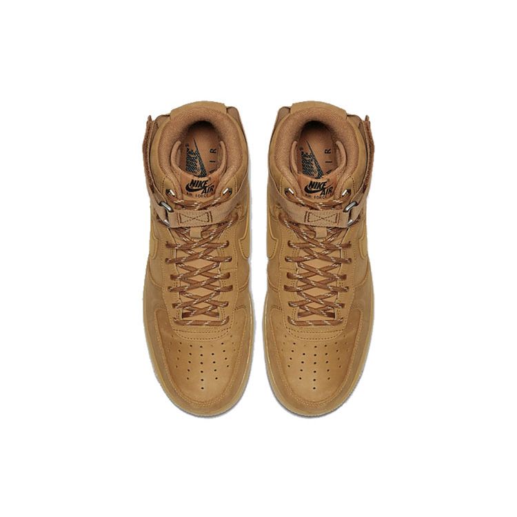 Nike Air Force 1 High Flax 2019 Кроссовки унисекс Желто-коричневый Wheat Gum-Светло-коричневый CJ9178-200
