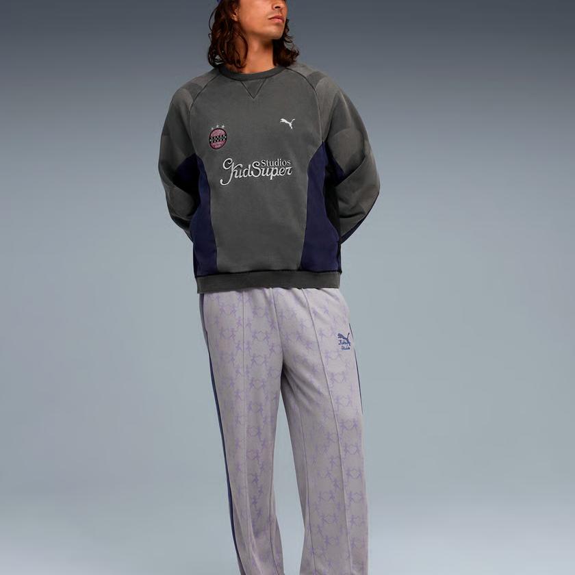 Puma Kid Super FW25 Crew Logo Letter Round Neck Long Sleeve Sweatshirt Men sweatshirt 632364-01