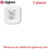 ZigBee / WIFI Датчик температуры и влажности Для Tuya Светодиодный экран Умная связь Термогигрометр Голосовое управление Для Google Home Alexa