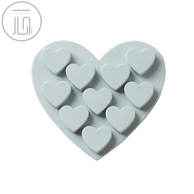 10 Even Small Love Silicone Handmade Soap Cake Mold DIY Chocolate Mold Baking Mold Ice Grid Mold