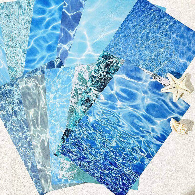 A5 Wavy Background Paper for Journals & Letters