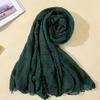 Muslim Fashion Women Crinkle Hijab Scarf Soft Solid Head Scarves Turban Shawls and Wraps Hijab Femme Musulman Kopftuch