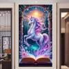 Сделай сам Большой размер Цветной Фэнтези Единорог Алмазная Живопись Арт Наборы 5D Полная Алмазная Мозаика Вышивка Стразами Картина Настенный Декор J3963