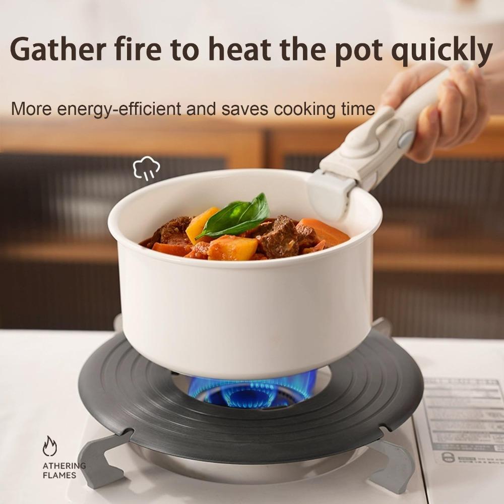 Aluminum Alloy Gas Stove Heat Diffuser Plate Removable Handle Heat Diffuser Tray Simmering