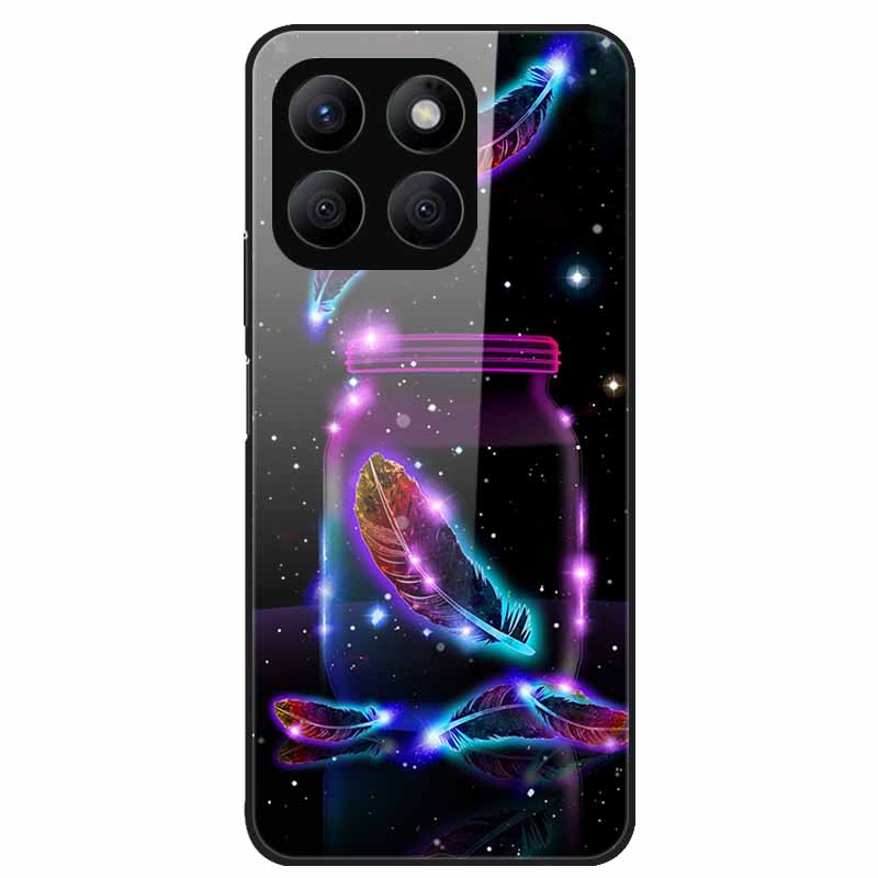 For Honor X8C Case Tempered Glass Hard PC Back Shell for Honor X8C 4G Phone Cases Bumper Covers for HonorX8C X 8C Fashion Shells