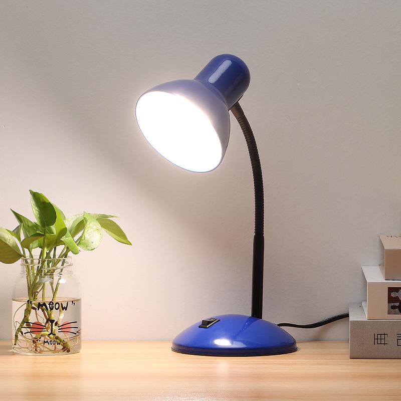Eye-Safe LED Minimalist Metal Desk Lamp for Office, Dorm, and Study