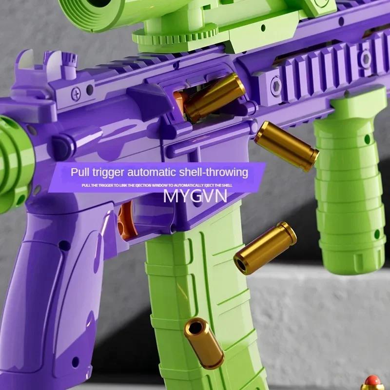 Игрушечный пистолет M416 с выбрасыванием гильз, Пистолет с мягкими пулями непрерывной стрельбы с выбрасыванием гильз