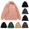 Autumn And Winter Polarfleece Sweater Embroidery Letters Zipper Stand Collar Pullover Sweater Men's And Women's Cardigan Top