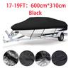 Yacht Boat Cover 11- 22FT Barco Boat Cover Anti-UV Waterproof Heavy Duty 190T Marine Trailerable Canvas Boat Accessories