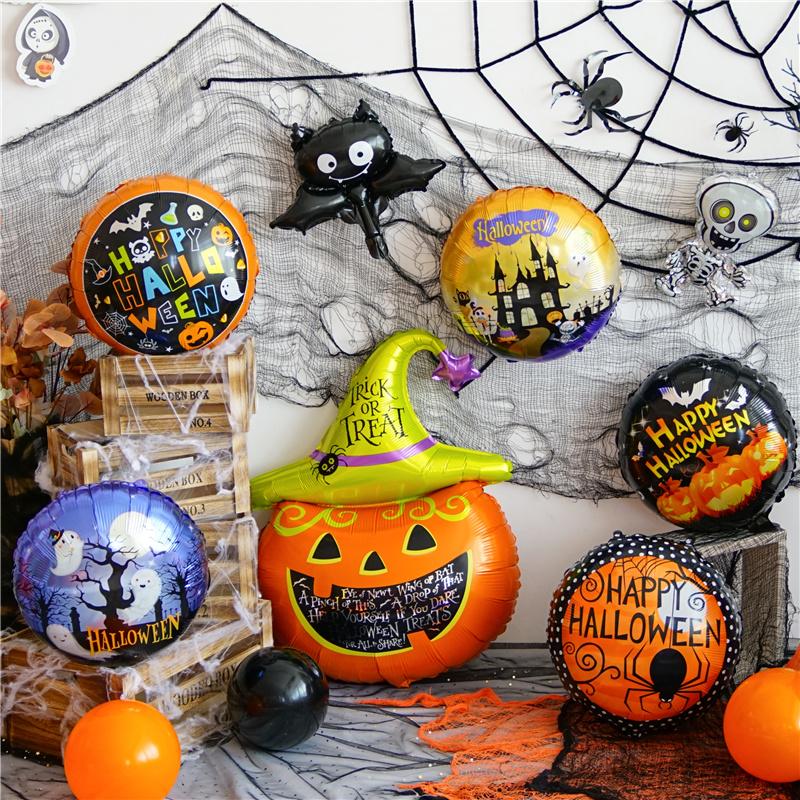 loween Aluminum Foil Balloons Ghost Skeleton Decorations for Nightclubs Kindergarten Bar KTV Parties Children's Decorations