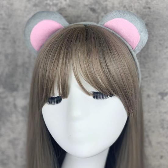 Комплект костюма мыши, повязка на голову с ушками, хвостом, носом, галстуком-бабочкой, перчатками, аксессуарами для костюма для косплея