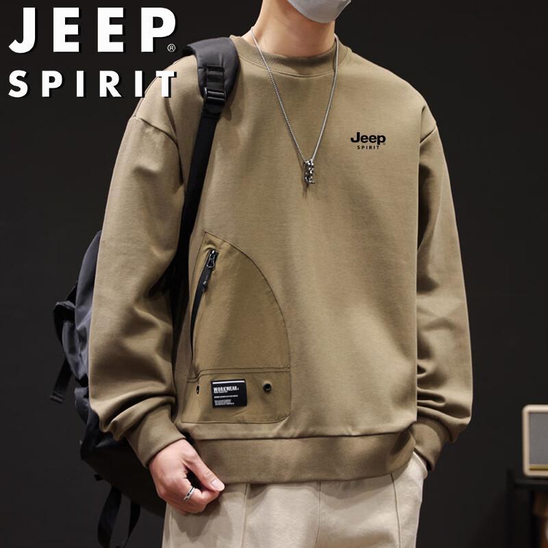 Мужская повседневная толстовка JEEP SPIRIT с круглым вырезом и длинным рукавом