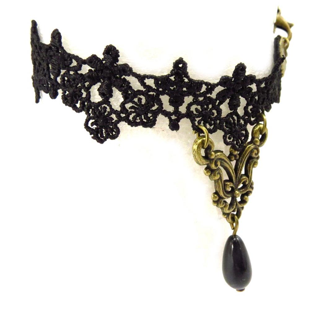 Les Trésors De Lily [K6571] - Дизайнерский комплект "Куртизанки" черный (кружево)