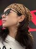 New Fashion Leopard Print Chiffon Square Scarf Headband For Muslim Woman Hijab Shawls Thin Smooth Headscarf Islamic Turban