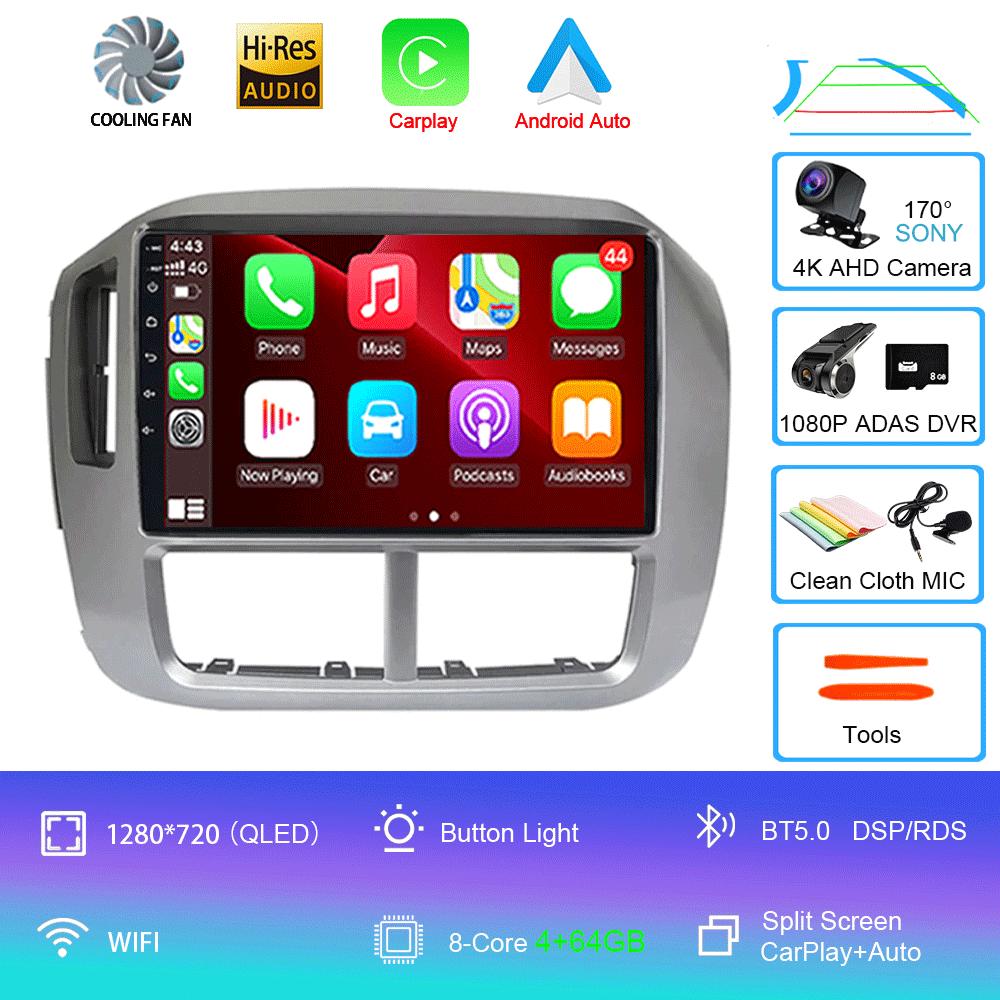 Android 14 Carplay Auto WIFI+4G Для Honda Pilot 2006 2007 2008 Автомагнитола GPS Стерео Мультимедийный Видеоплеер 2din Головное Устройство Аудио