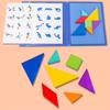Магнитная 3D-головоломка Jigsaw Tangram Game Монтессори Learning Обучающие настольные игры для рисования Игрушка в подарок для детей Головоломка
