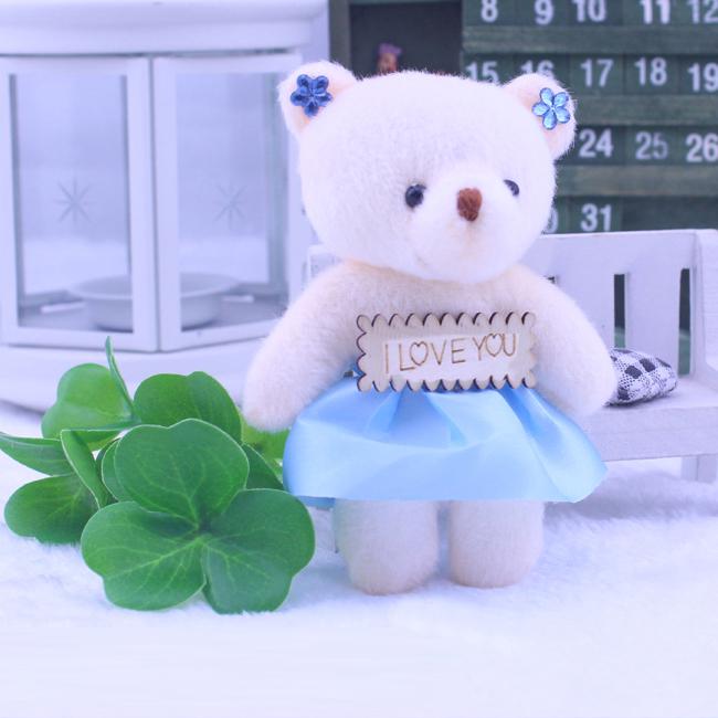 Маленький ребенок Хлопковые игрушки Плюшевые куклы Мини-плюшевый мишка Цветочные букеты Медведь Свадебные игрушки Декор