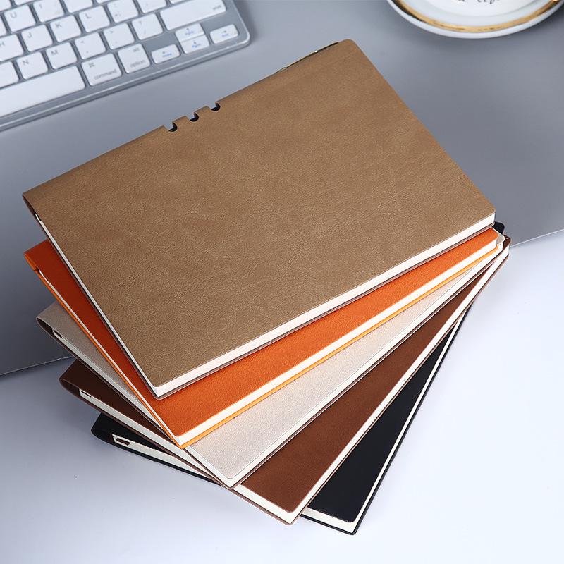 A5 Custom Hollow Sheep Leather Soft Notebook with Logo