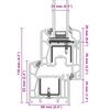 Basement Window RISOR 110 x 60 cm PVC and Glass White