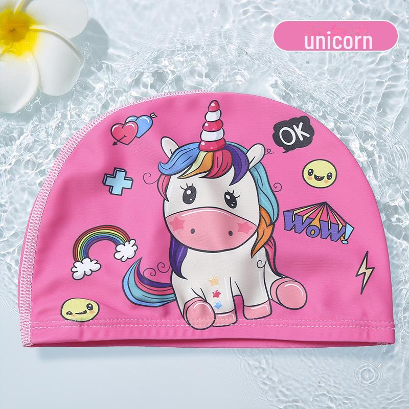 Детские шапочки для плавания с мультяшным принтом для мальчиков, девочек, младенцев и малышей