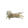 Classic Leopard Stainless Steel Brooches Luxury Zodiac Animal Lapel Pins Metal Badge Pin  for Women