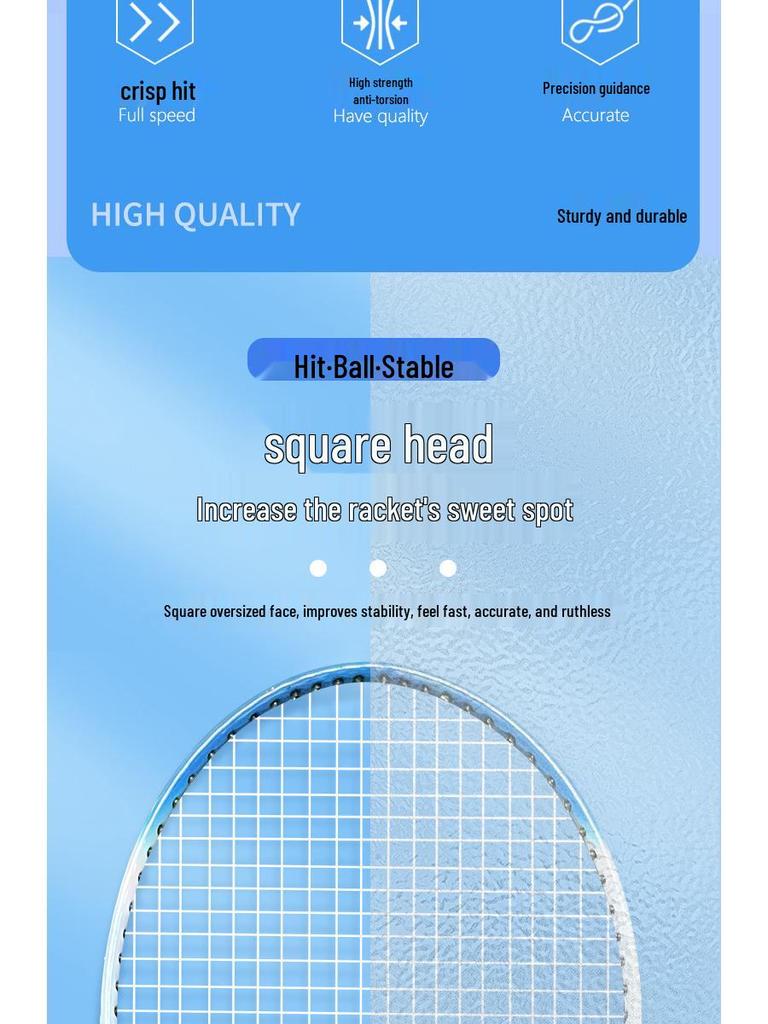Durable Badminton Racket Set with Balls for Beginner Parent-Child Entertainment and Practice