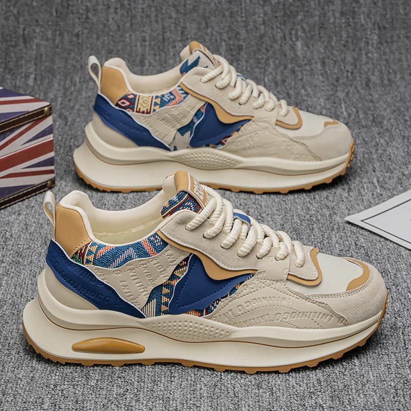 Men's Shoes Spring New Casual Versatile Comfortable Fashion Trend Niche Non-slip Wear-Resistant Retro Sneakers