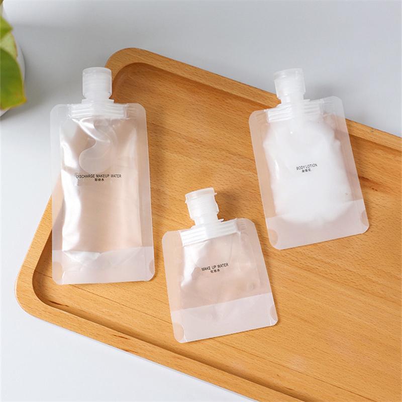 30/100 мл Дорожный дозатор для лосьона Многоразовые пакеты для шампуня Жидкий герметичный многоразовый контейнер для хранения косметической упаковки