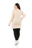 Women's Style Big Size Body Plus Size Round Neck Long Sleeve Viscose Long Mink Body