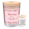 [A3728] - Scented Candle 'My Heart Burns for You' Pink - 92x70 Mm