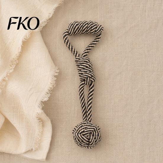 Wear-resistant Dog Toy Cotton Rope Toy, Flying Disc Interactive Fetch Knot Chew Tug-of-War for Large And Small