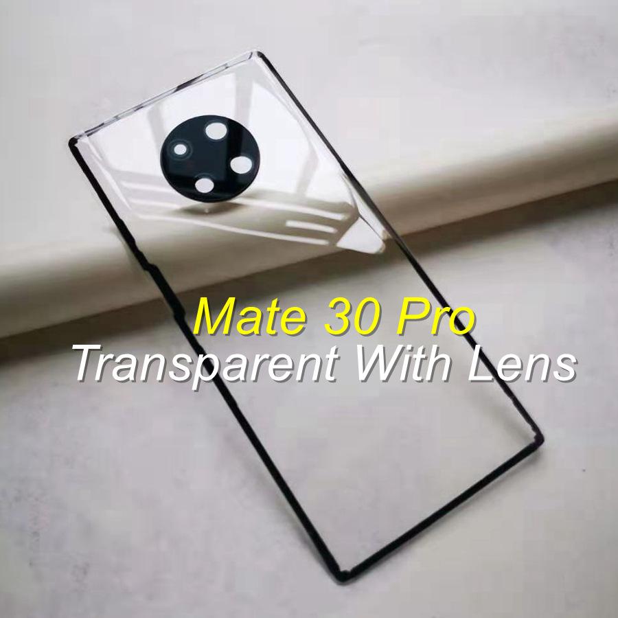 Прозрачное стекло для Huawei Mate 10 20 30 Pro, задняя дверь с аккумулятором и объективом камеры