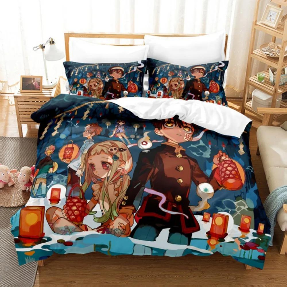 Toilet-bound Hanako-kun Bedding Set Japanese Anime Duvet Cover Set Single Queen Full King Twin Size Boys Teens Duvet Cover