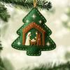 Handmade Felt Christmas Tree Ornament Us 250th Anniversary Felt Ornament Embroidery Xmas Tree Decoration