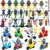 MINISO Anime Characters 24 Pieces Ninjago Mini Figure Building Block Toys Mini Doll Doll Figure Block Kids Toys Birthday Gifts