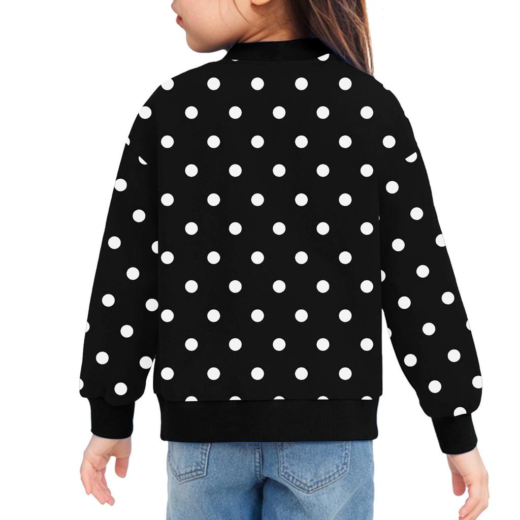 Куртки на молнии для девочек, детские осенние толстовки с длинными рукавами, верхняя одежда с карманами 5-15 лет