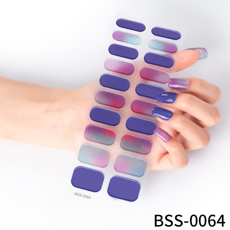 20 гелевых наклеек для ногтей на пальцы 3D полуотвержденные наклейки для дизайна ногтей наклейки для дизайна ногтей