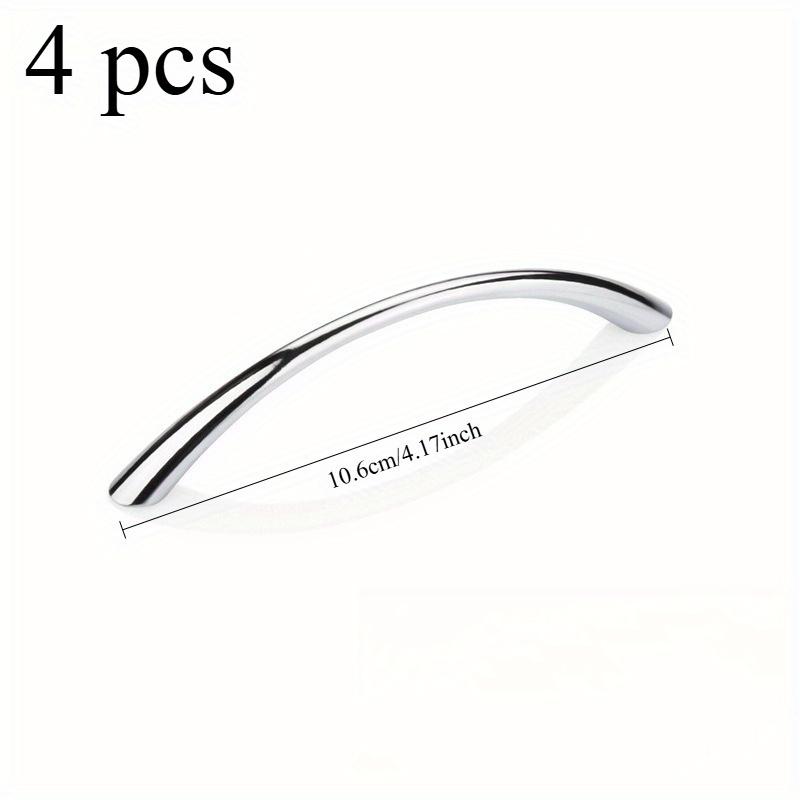 4 шт./компл. Изогнутые ручки Ручки-скобы для шкафа, Ручки для ящиков, Цинковый сплав, Ручка для дверцы шкафа, Мебельная фурнитура, Домашняя фурнитура