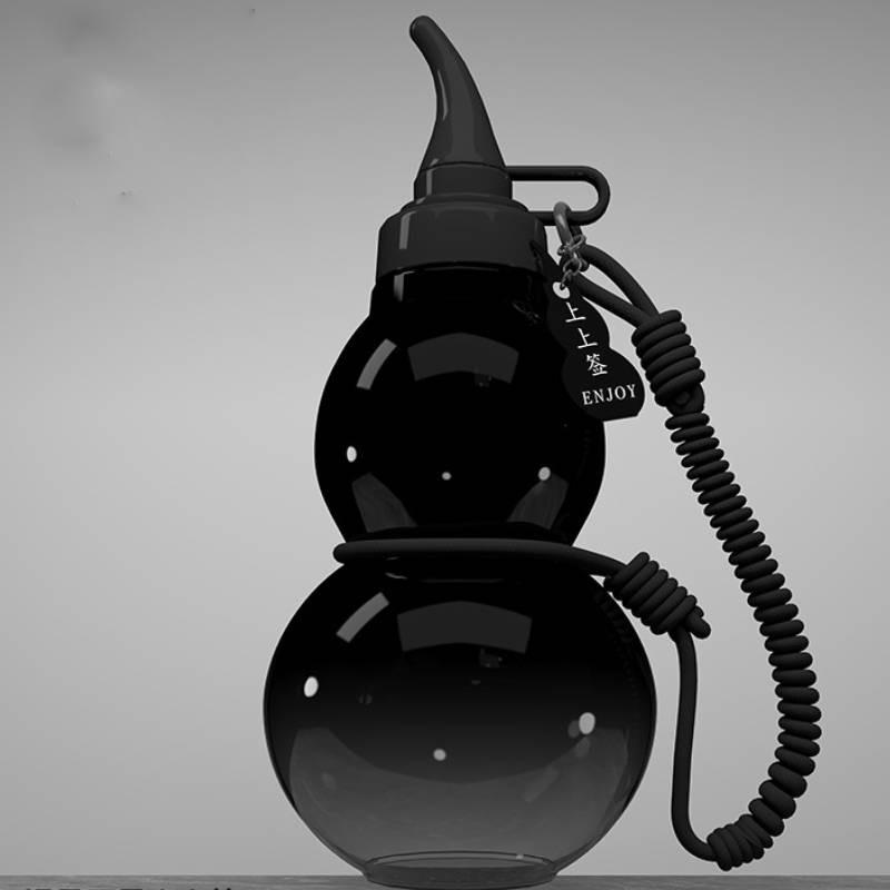 Stylish Black Myth Gourd Water Cup Made Of Durable Tritan Material For All Purposes